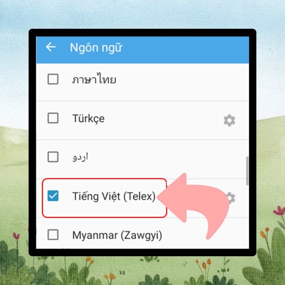 Cách cài bàn phím tiếng Việt có dấu Telex 5
