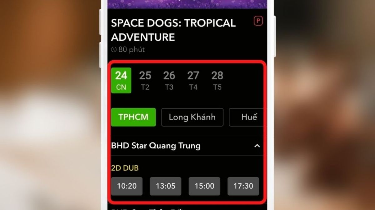 hướng dẫn đặt vé BHD qua app