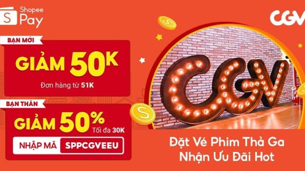 Cách Đặt vé xem phim trên Shopee